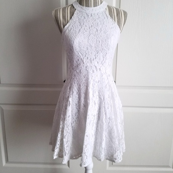 charlotte russe white lace dress